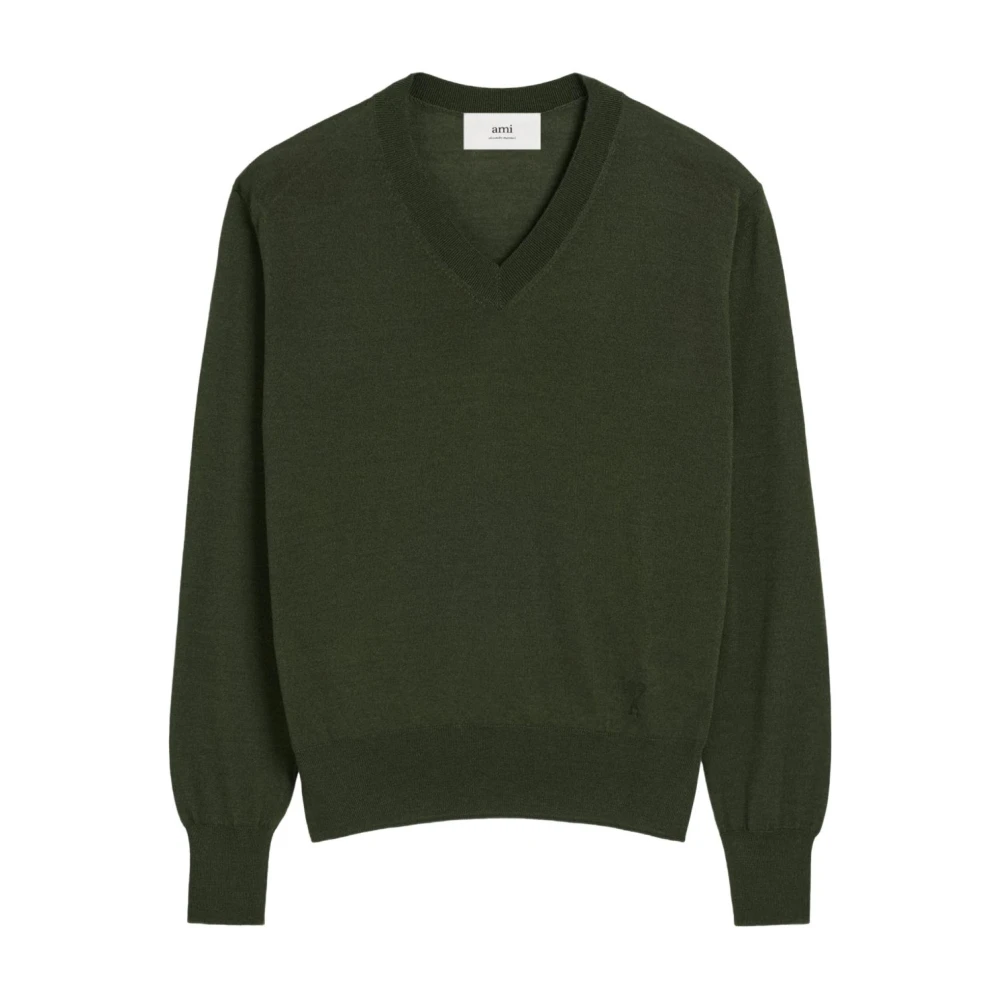 Knitwear > V-neck Knitwear - - Ami Paris - Modalova