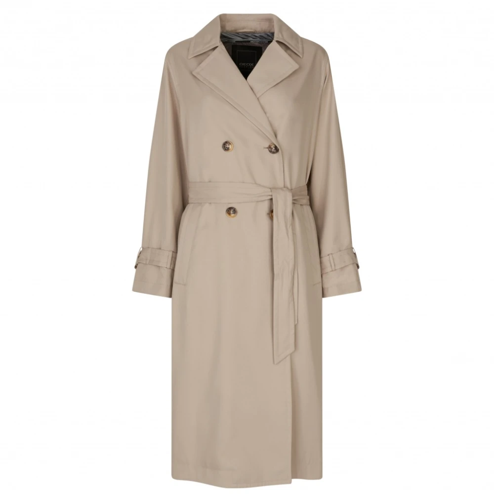 Geox Stijlvolle Trenchcoat Beige Dames