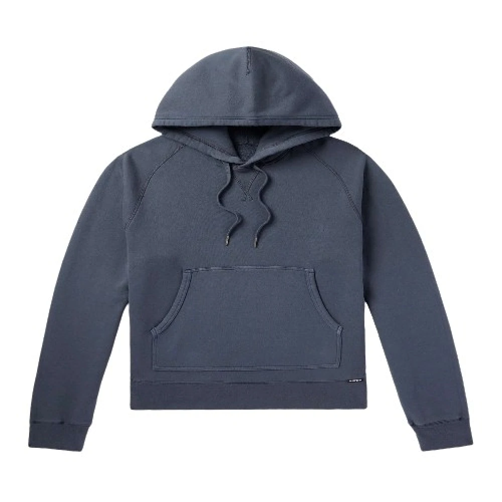 Tom Ford Blue Hoodie - Male - Hoodies - Xl - Sweatshirts & Hoodies