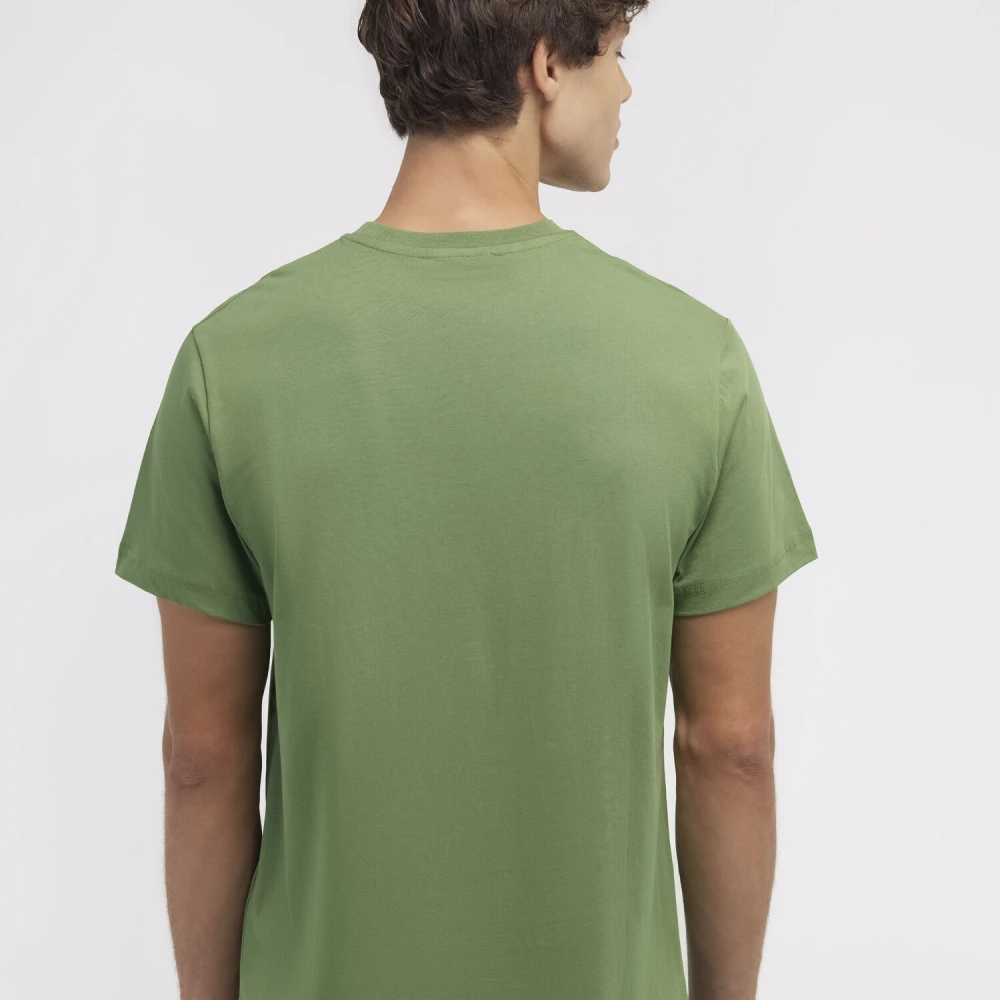 Roberto Cavalli T-shirt met Paardenlogo en Print Green Heren
