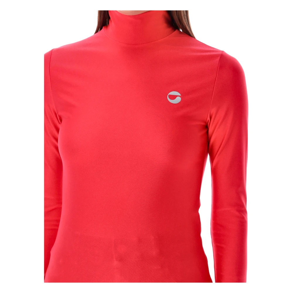 Coperni Rode hoge hals top Aw24 Red Dames