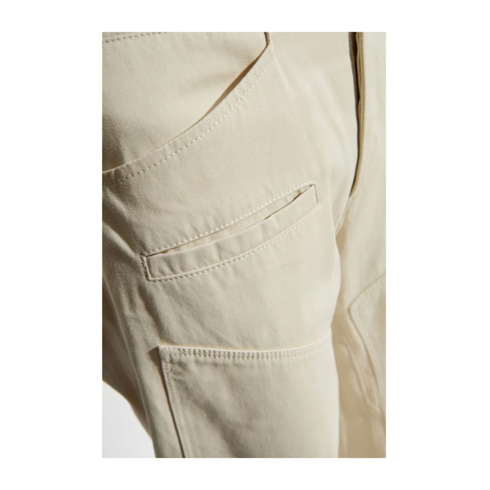 Isabel marant Wijde broek in Ecru Emmy Pants Beige Dames