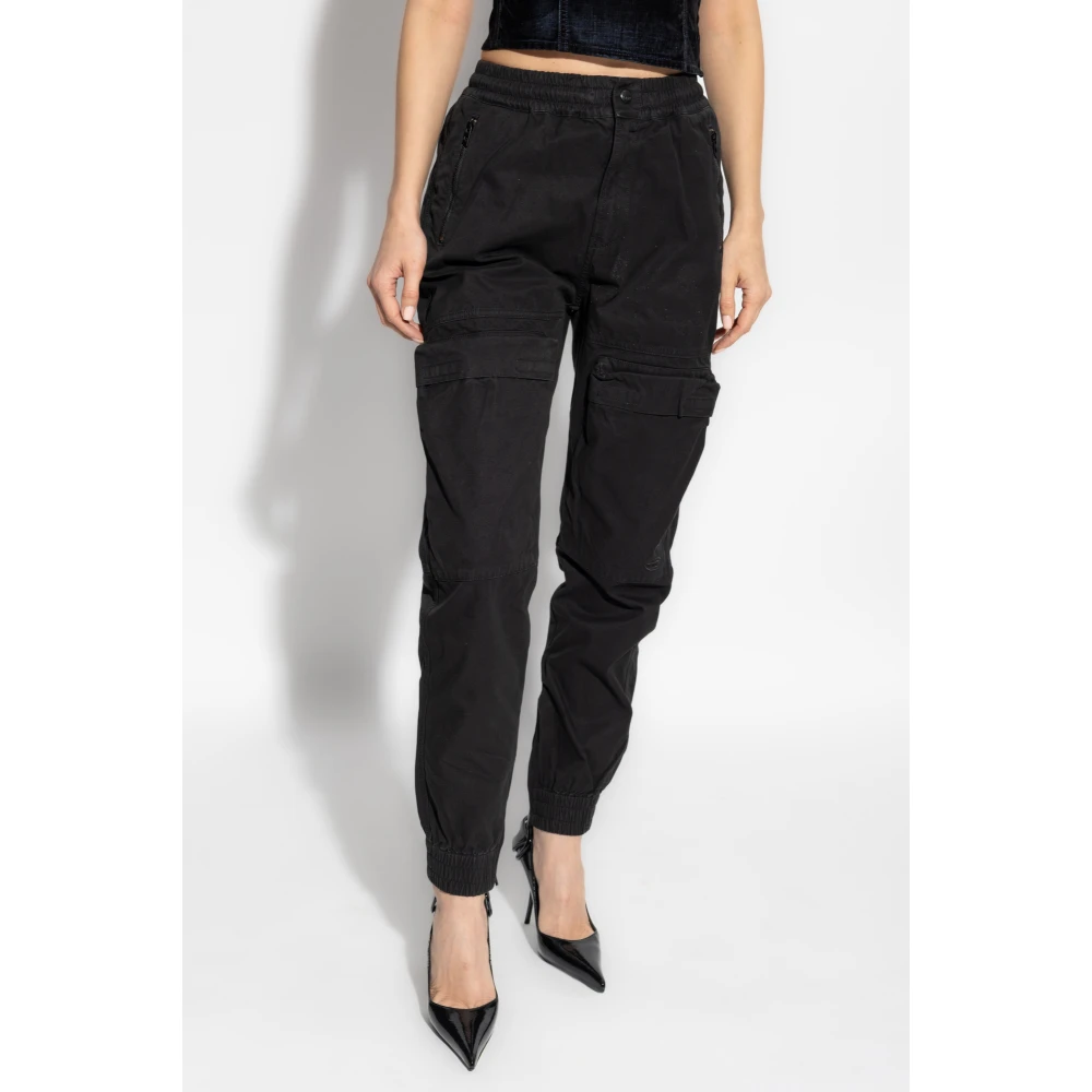 Diesel Broek P-Ride-Q3 Black Dames