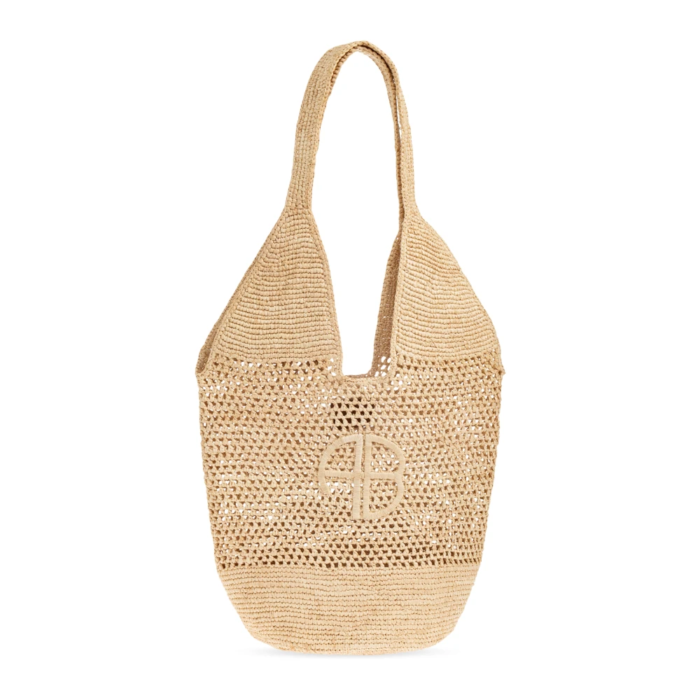 Anine Bing Women's Beige Shoulder Bags, One Size, Leah Shoulder Bag