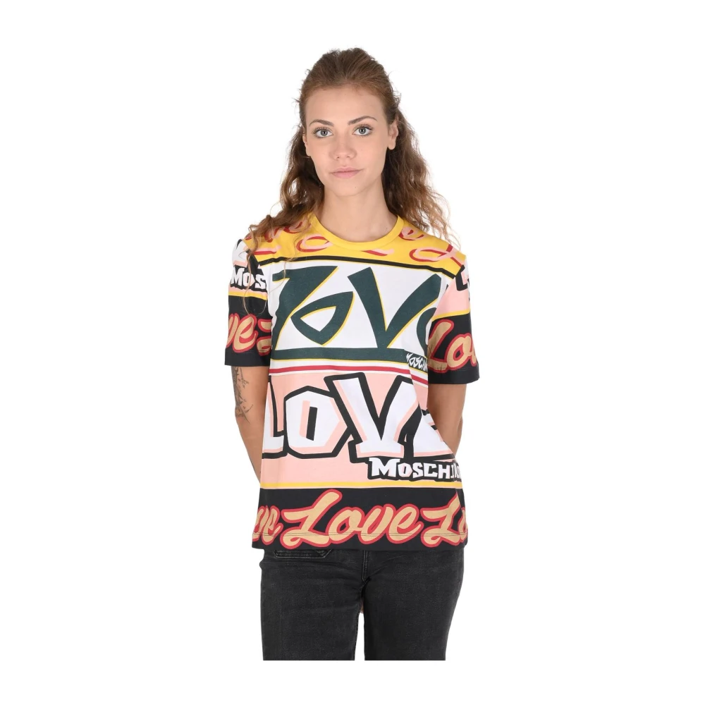 Love Moschino Women's Love Print Graphic Tee T-Shirt
