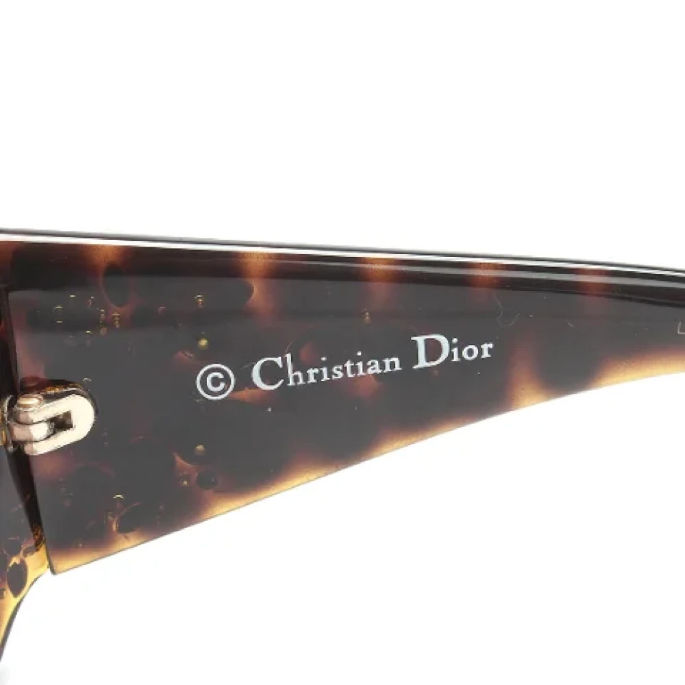 Dior Vintage Pre-owned Plastic sunglasses Brown Dames