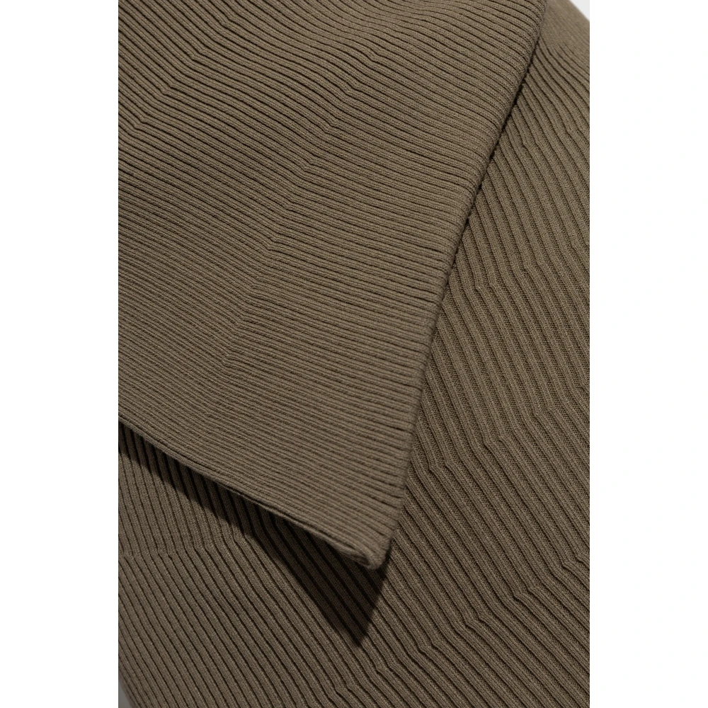 Rick Owens Geribbelde top Babel Brown Dames
