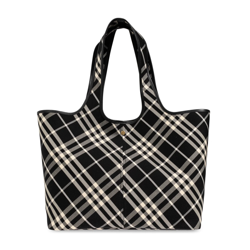 Burberry Tas type Shopper Black Dames
