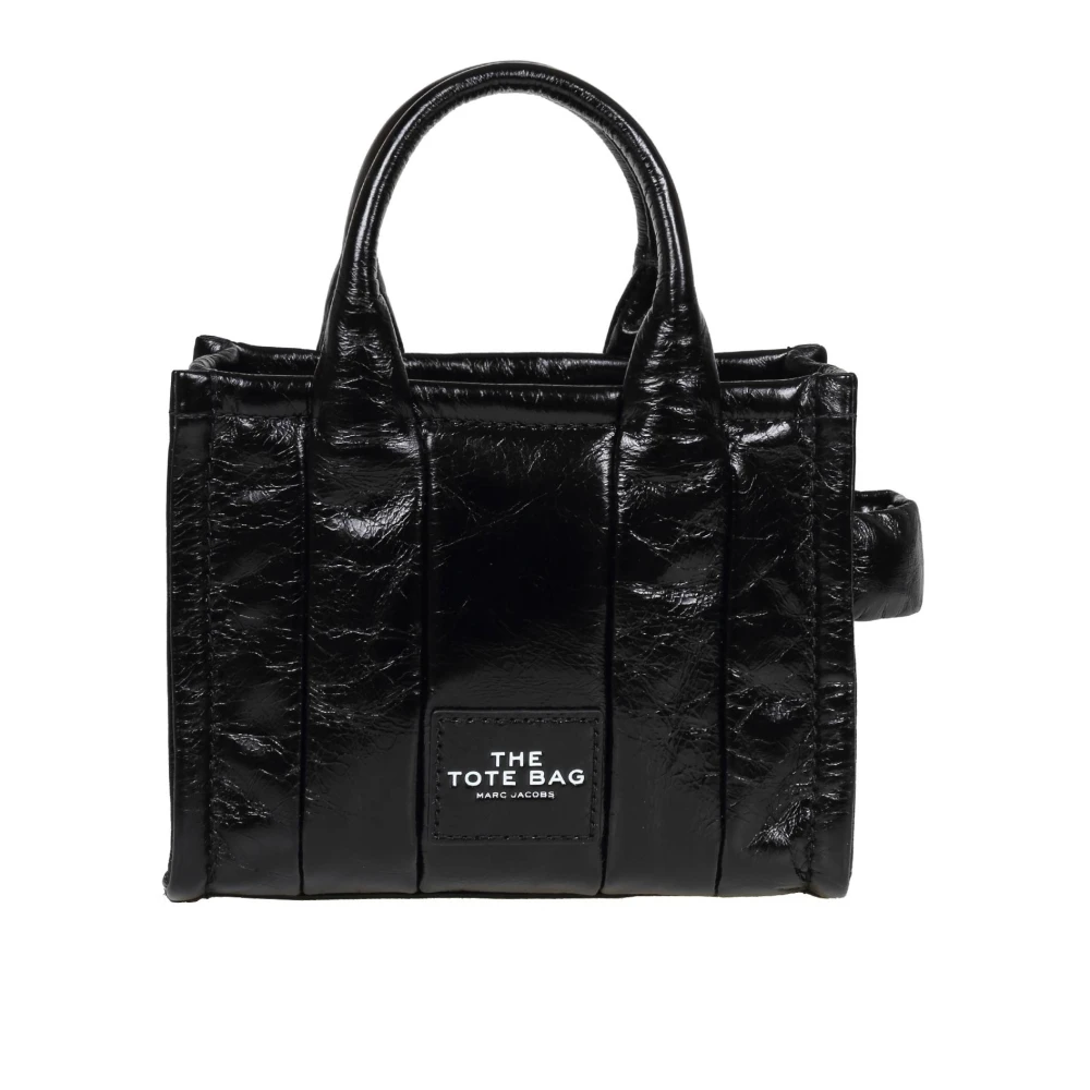 Marc Jacobs Klassieke Zwarte Gewatteerde Leren Handtas Black Dames