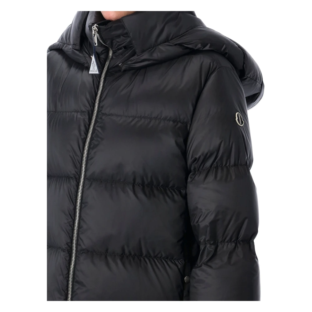 Moncler Zwarte Hooded Cyclopic Jas Buitenkleding Black Dames