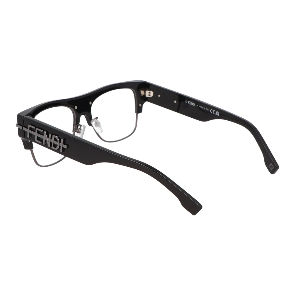 Fendi Vierkante acetaat brilmontuur model Black Unisex