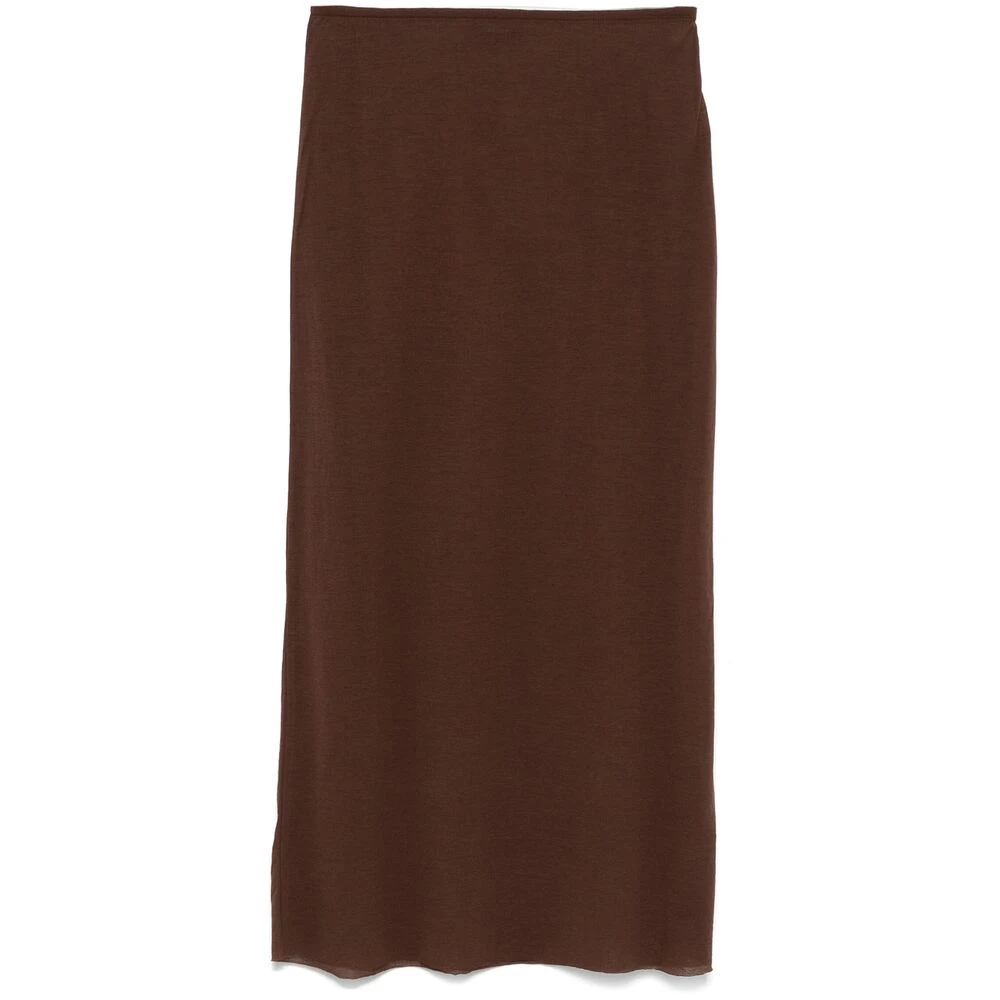 Soeur Chocoladebruine elastische taille rok Brown Dames