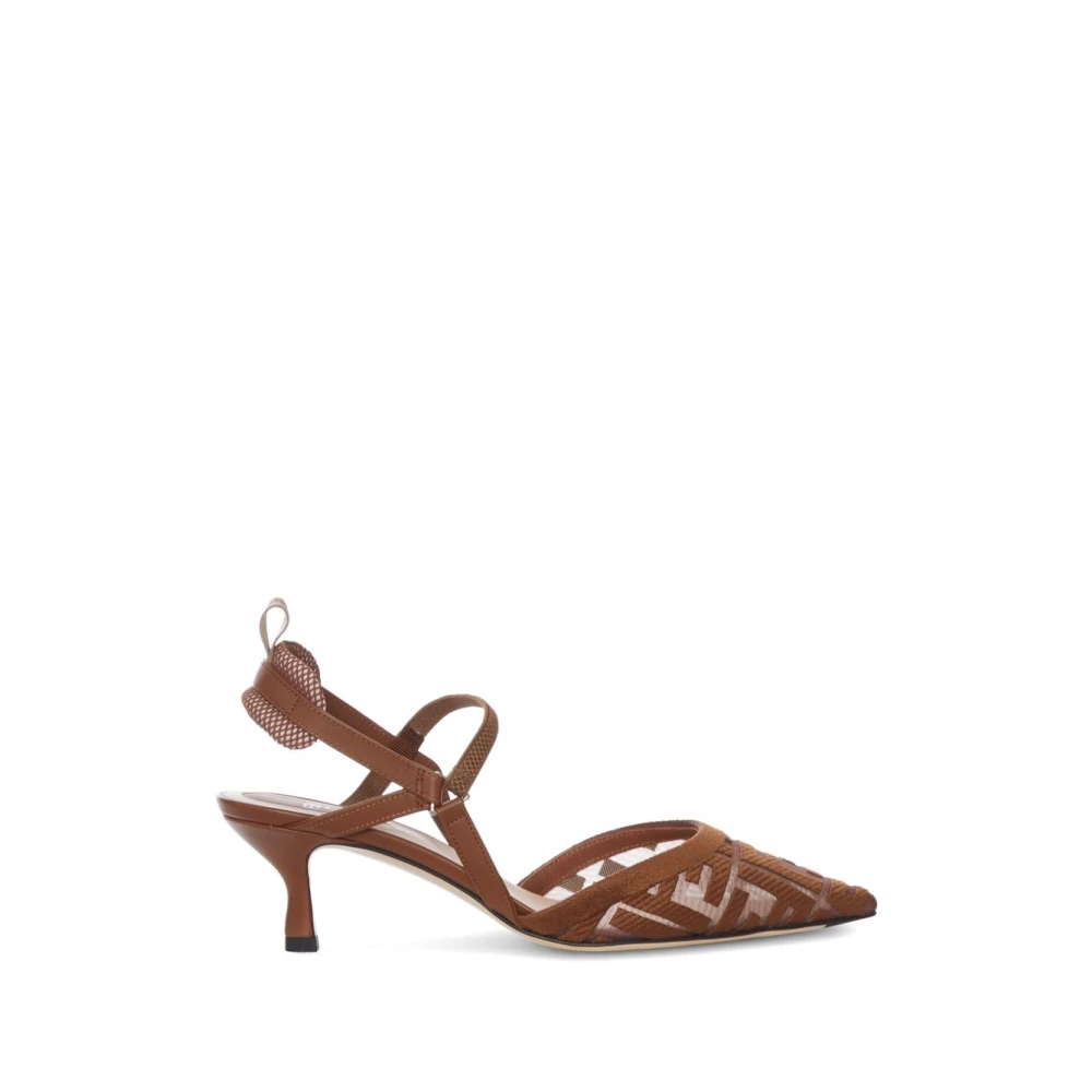 Fendi , Pumps, Female, Brown, 3 Uk, Flat Shoes