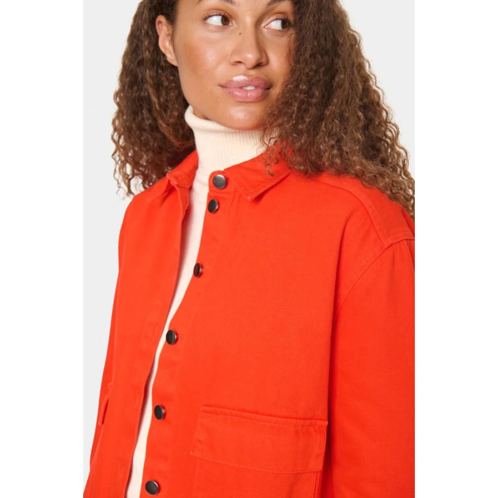 Saint Tropez Denim jasje met stijl 30513751 181862 Red Dames