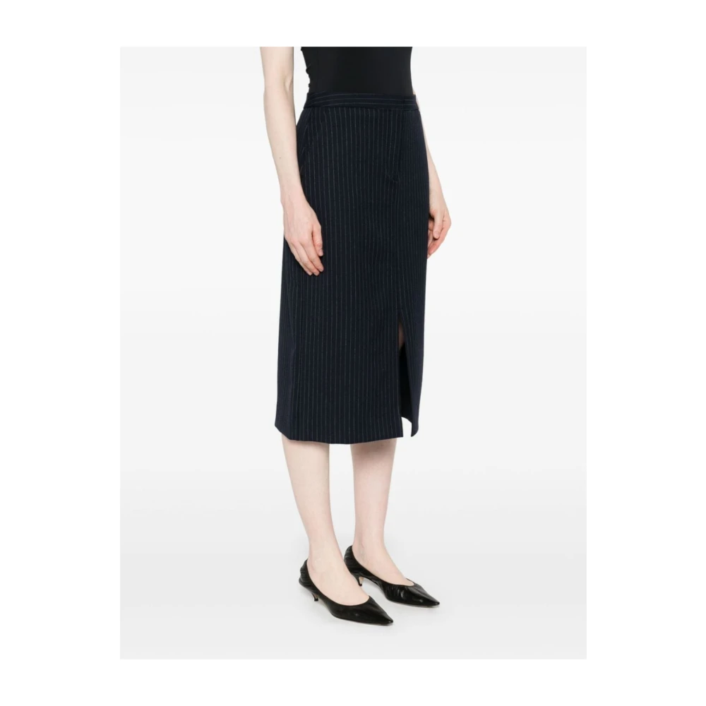 Calvin Klein Blauwe Rokken voor Vrouwen Aw24 Blue Dames