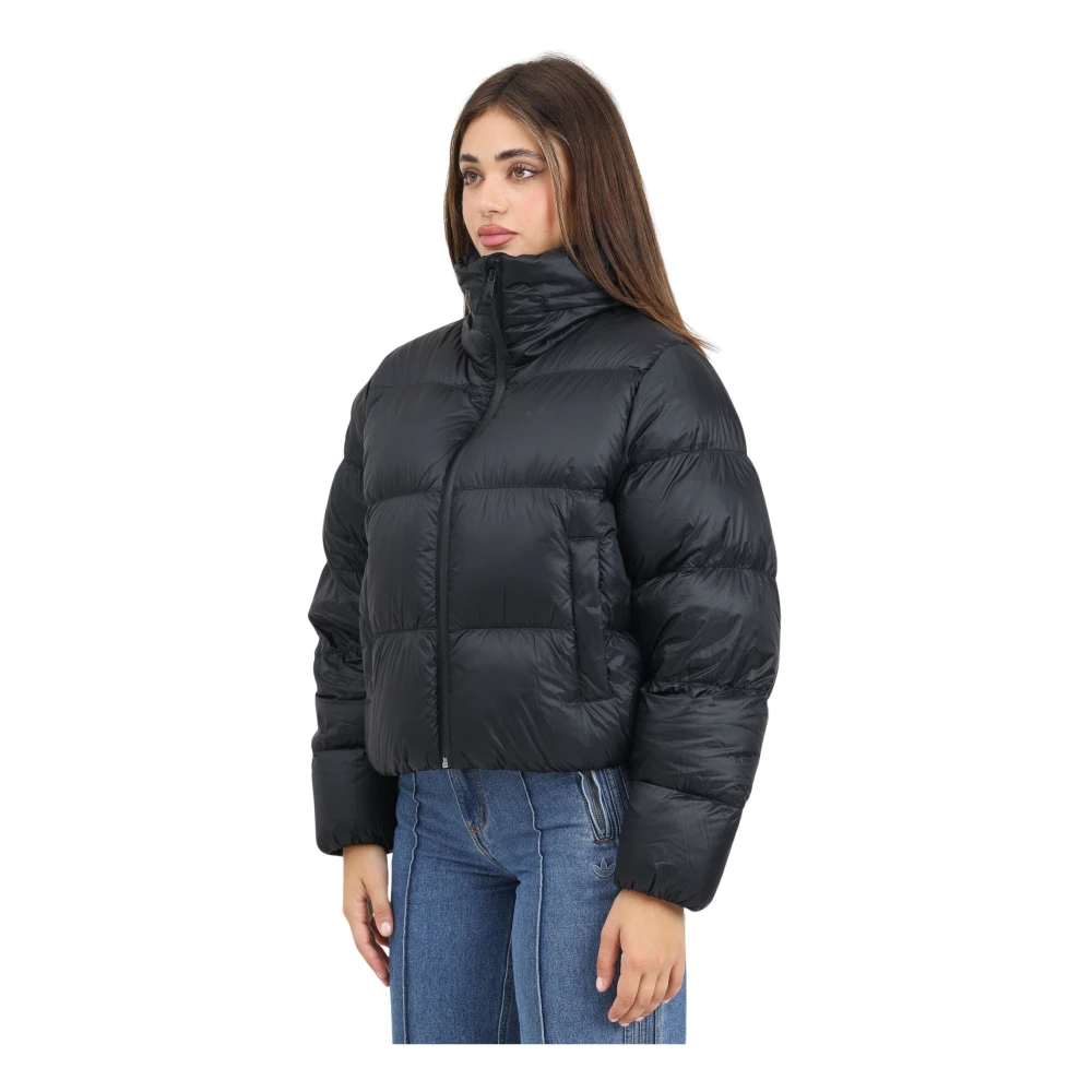 adidas Originals Zwarte Gewatteerde Jas Dames Winter Black Dames