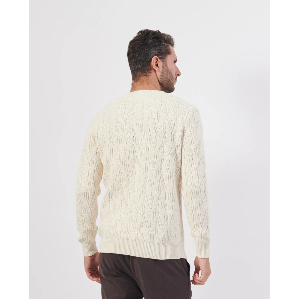 Guess Witte Trui met Kabelbreisel White Heren