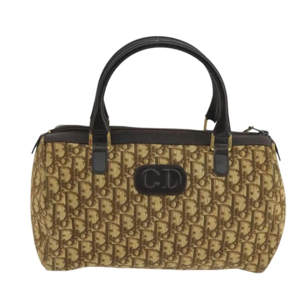 Dior Vintage Pre-owned Canvas dior-bags Brown Dames