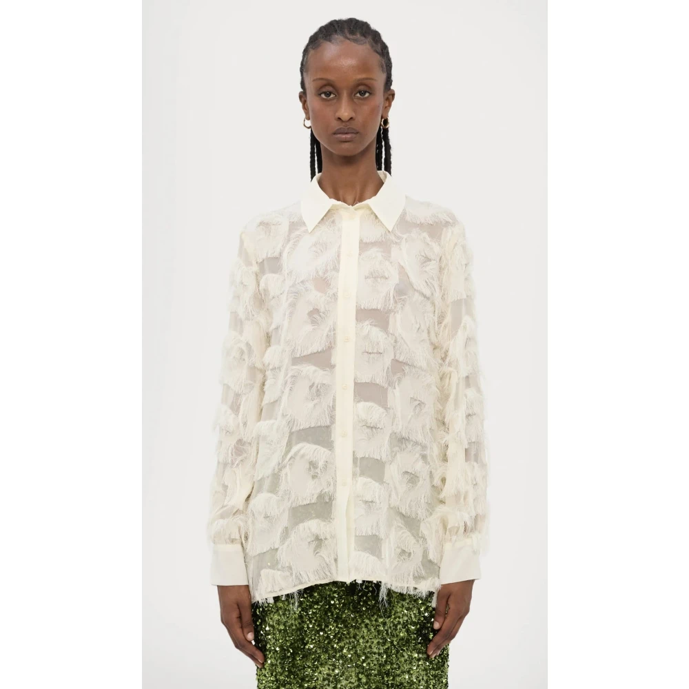 Marella Gele Casual Overhemden Yellow Dames