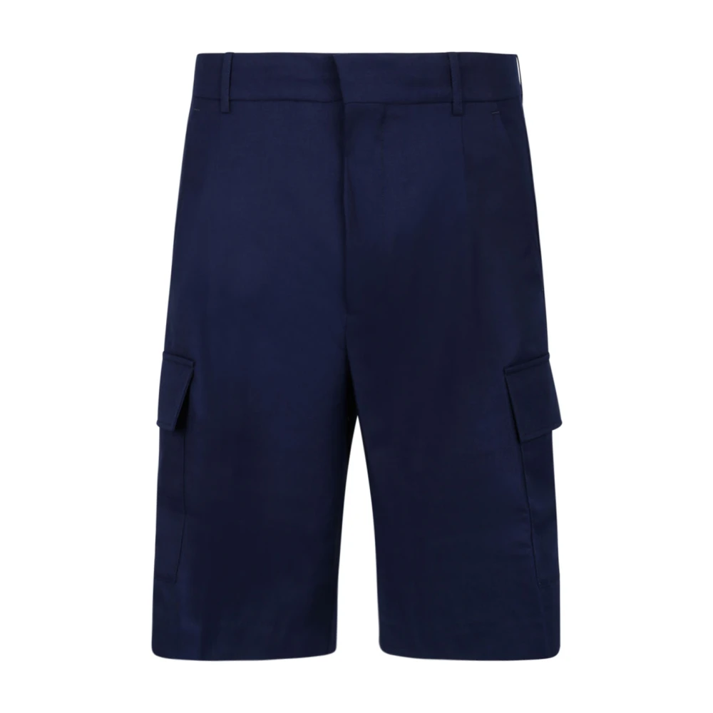 Drole de Monsieur Navy Blue Cargo Shorts Blue Heren