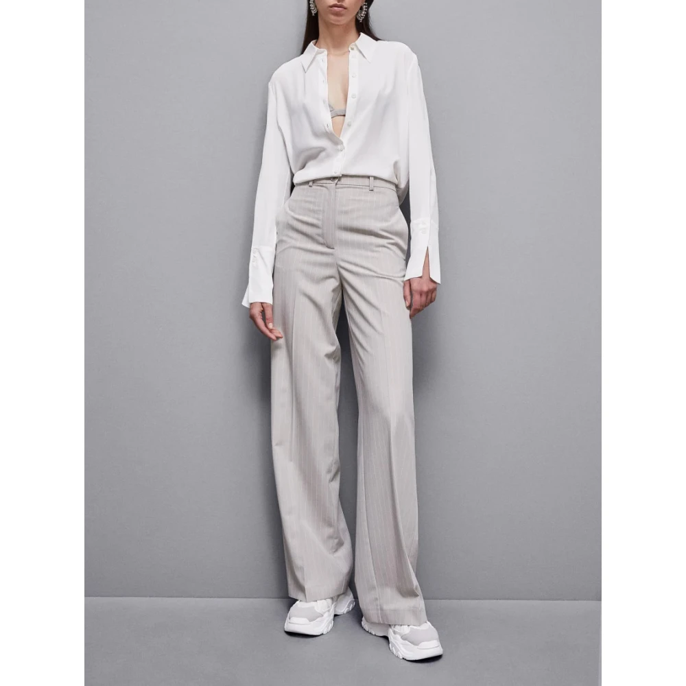 PATRIZIA PEPE Essentiële Crepe Shirt Art. 8C0728A8I1 White Dames