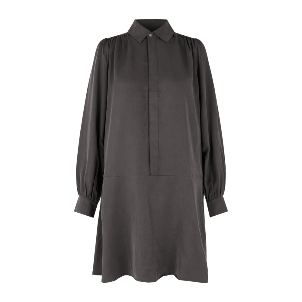Samsøe Omkeerbare Mini Overhemdjurk Gray Dames