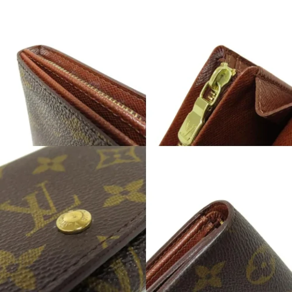 Louis Vuitton Vintage Pre-owned Fabric wallets Brown Dames
