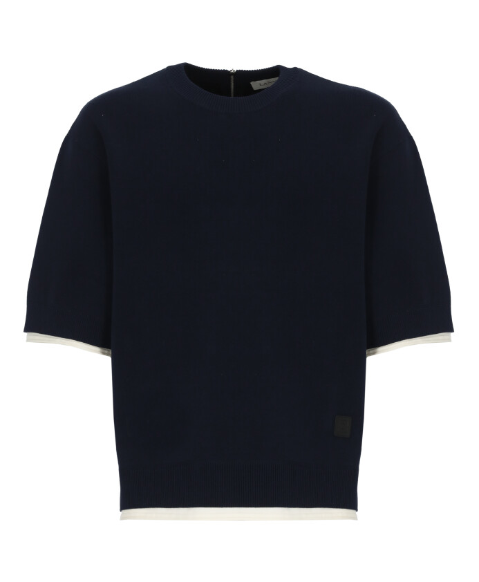 pull-col-rond-bleu-avec-zip