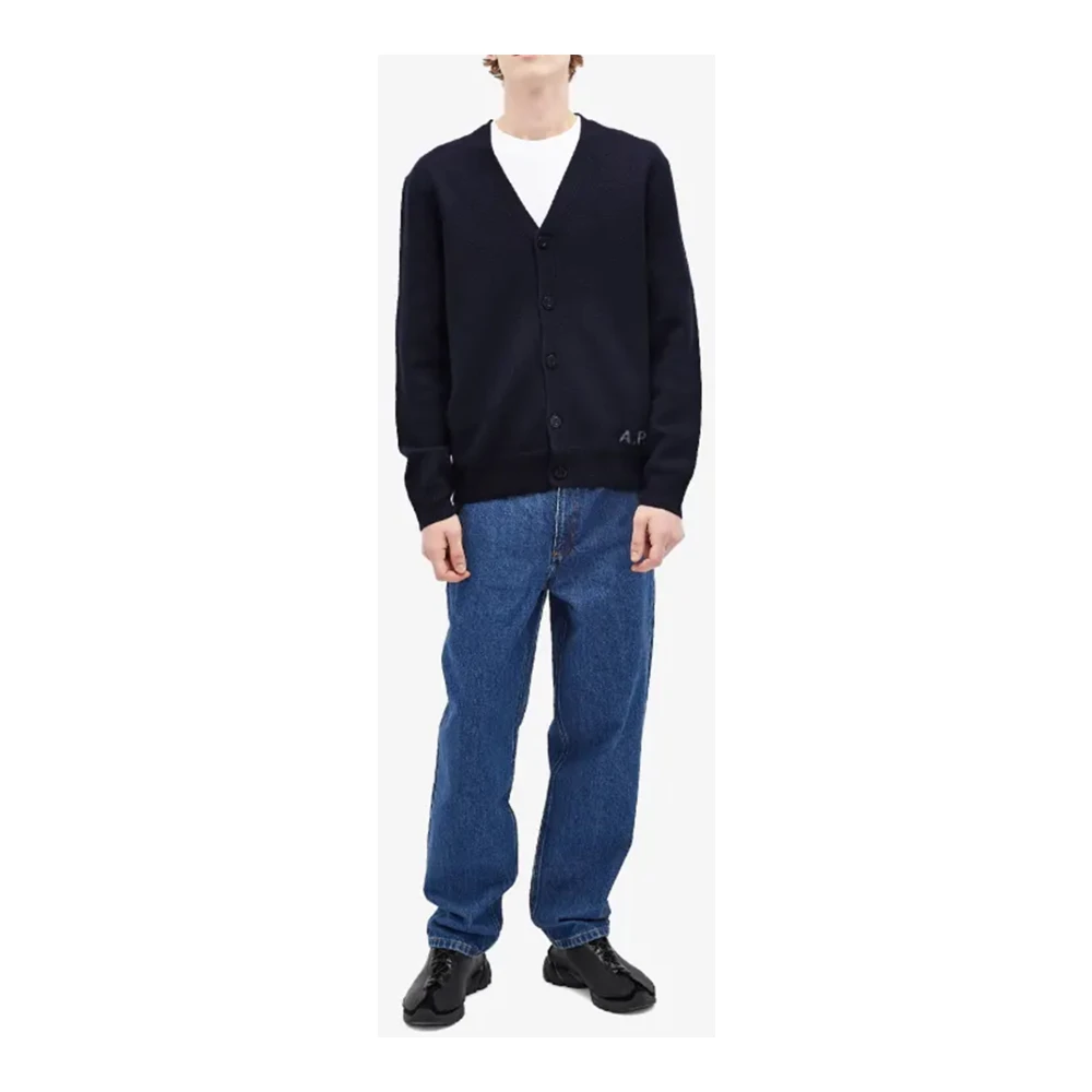 A.p.c. Kenny Donkerblauw Vest Blue Heren