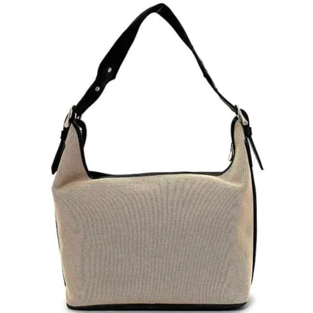 Burberry Vintage Pre-owned Fabric shoulder-bags Beige Dames