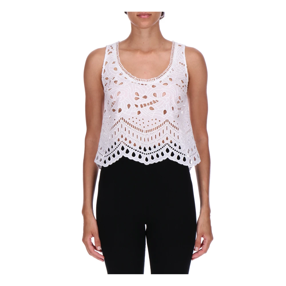 Tops > Sleeveless Tops - - Ermanno Scervino - Modalova