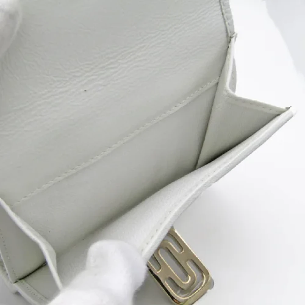 Bvlgari Vintage Pre-owned Leather wallets White Dames