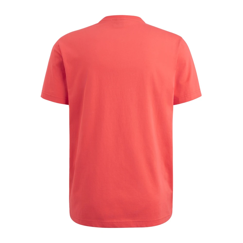 PME Legend R-Neck Katoen Jersey T-Shirt Red Heren