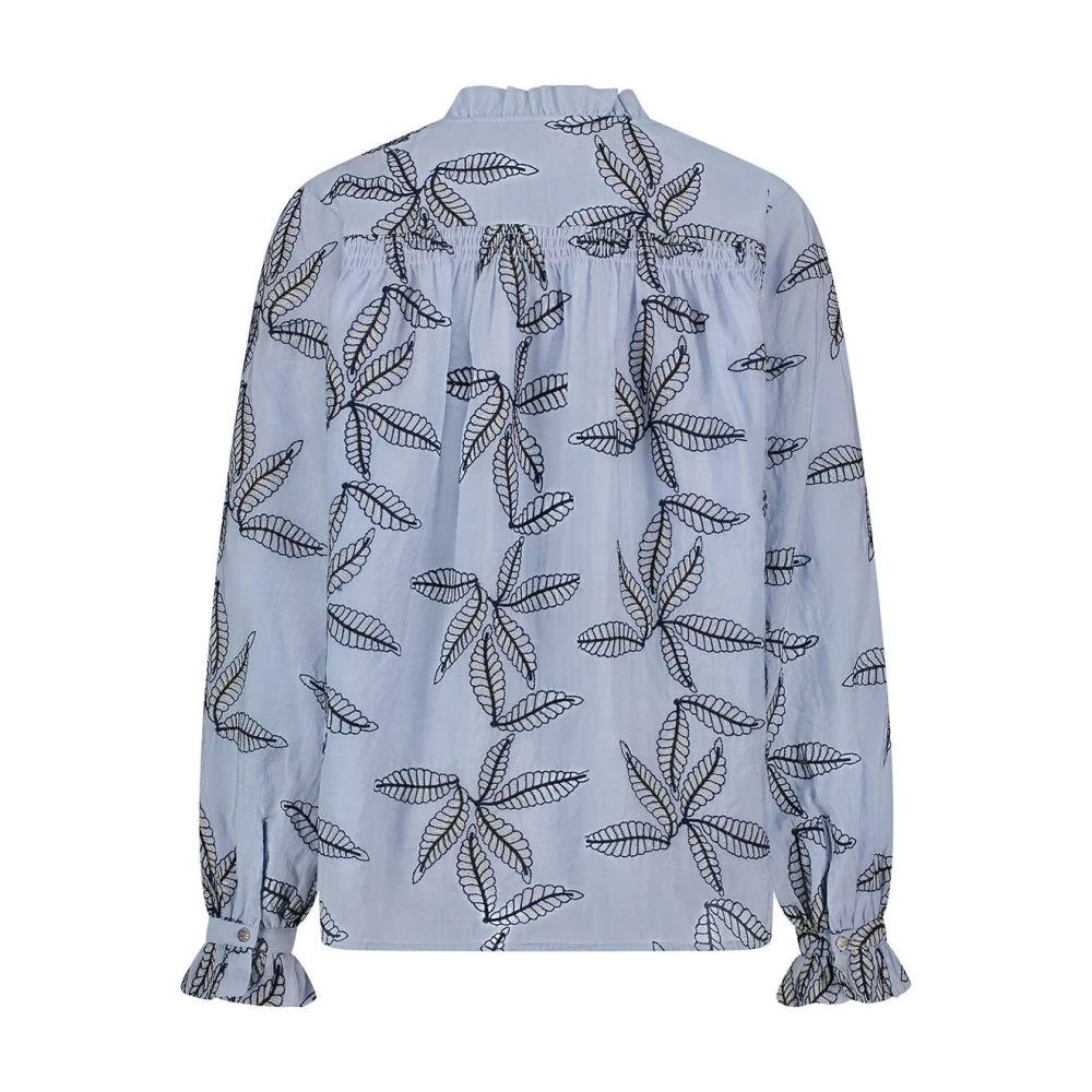 Nukus Geborduurde Jenna Blouse Blue Dames