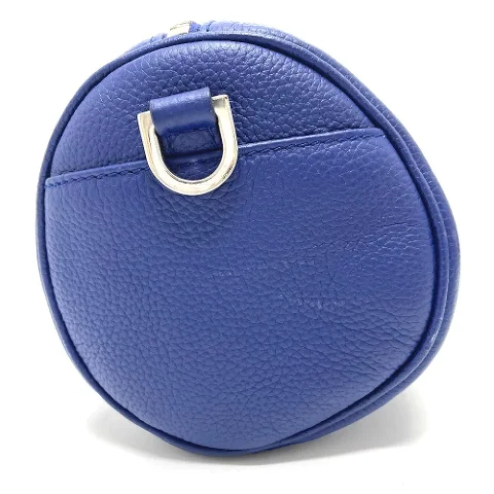 Dior Vintage Pre-owned Leather dior-bags Blue Dames