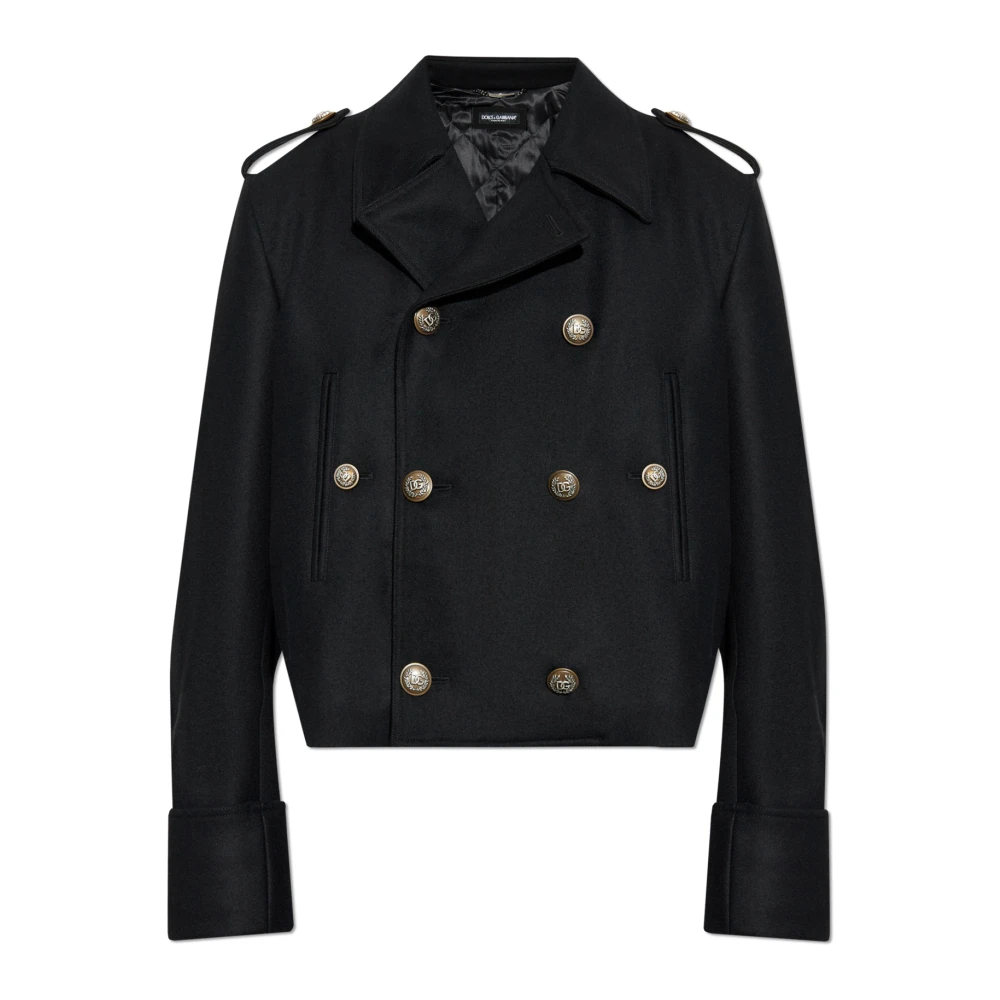 Dolce & Gabbana Korte jas Black Heren