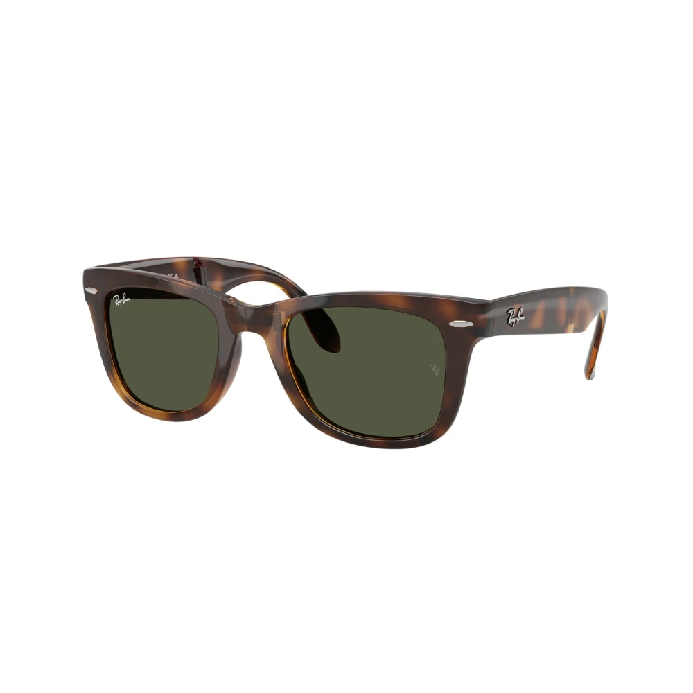 Ray-Ban Women's Green Sunglasses For 0Rb4105 Wayfarer Folding Sunglasses - Image 4