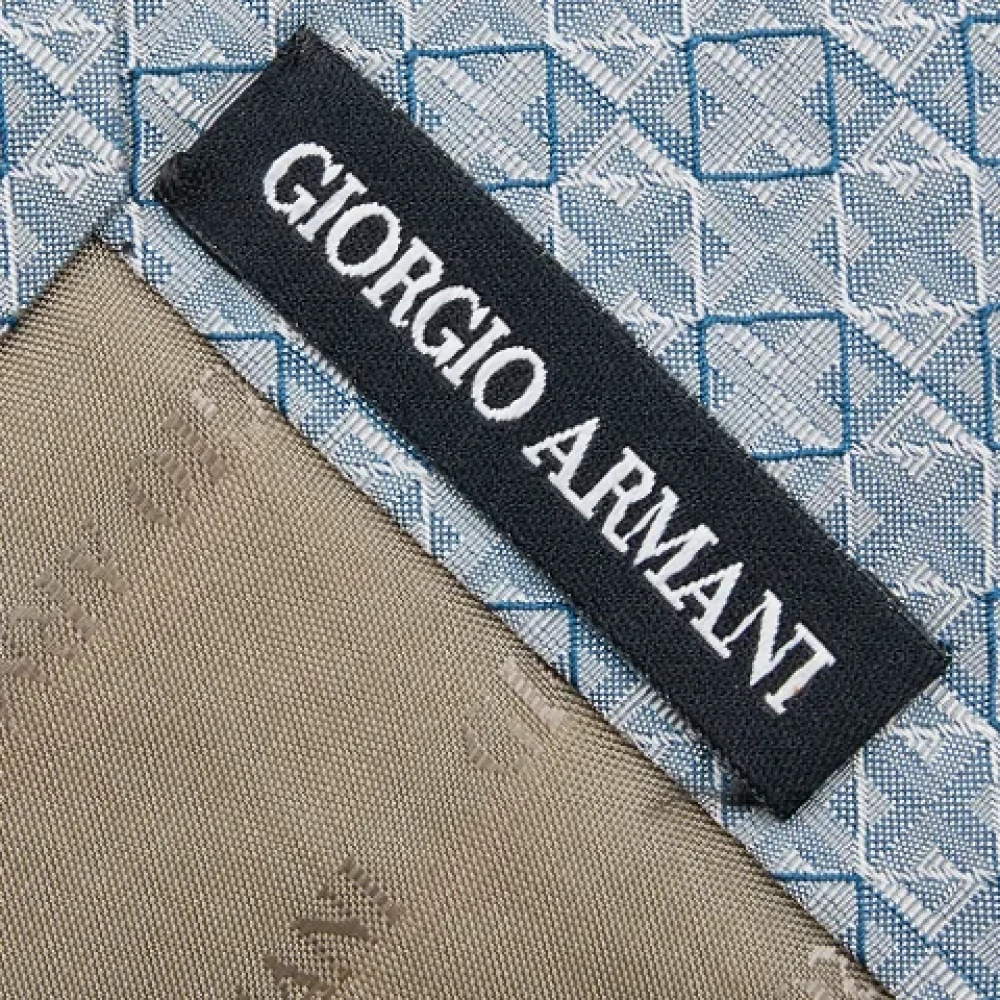 Armani Pre-owned Silk home-office Blue Heren