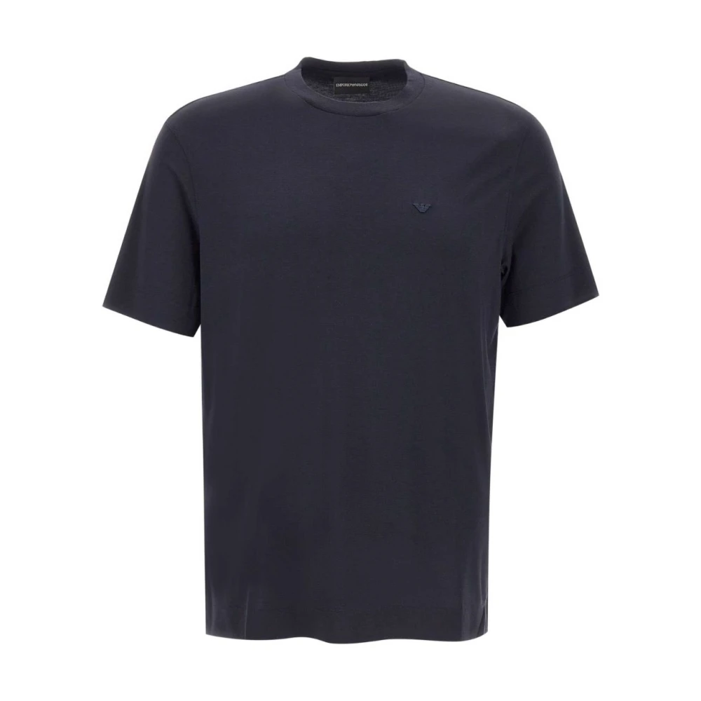 Emporio Armani Herr Blå Toppar M, Crewneck T-Shirt