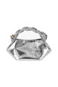 mini-sac-a-main-en-cuir-argent-avec-poignee-tressee