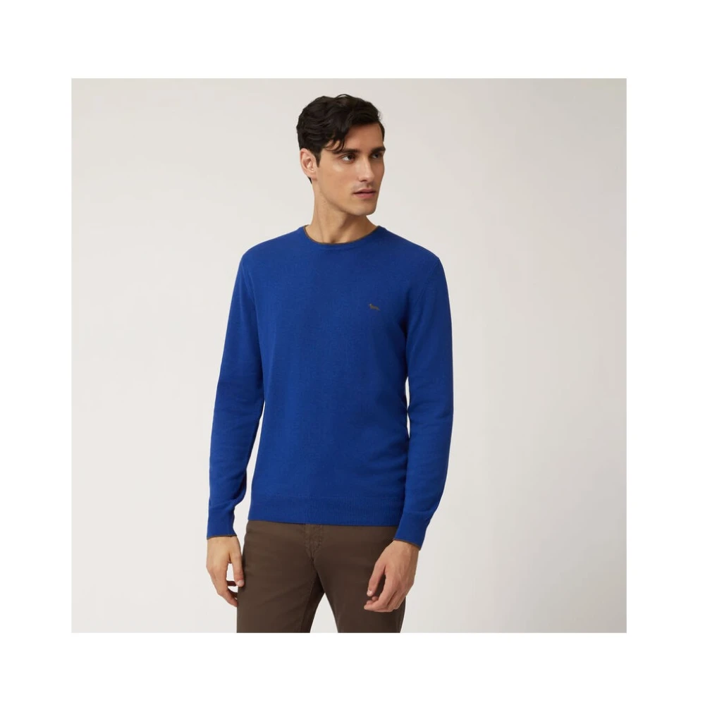 Harmont & Blaine Wollen Turtleneck met Details Blue Heren