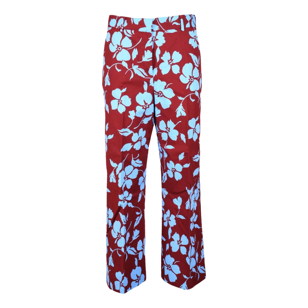 Max Mara Weekend Katoen Elastaan Weekend Broek Multicolor Dames