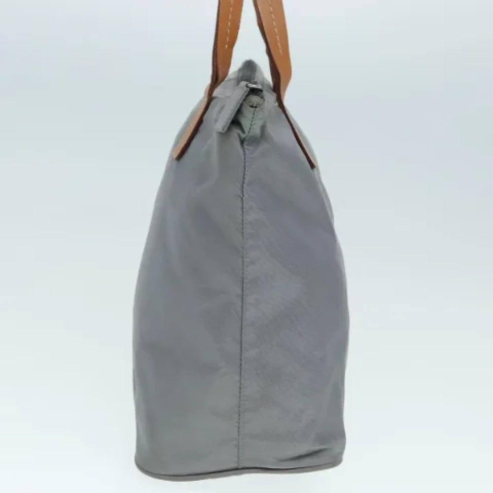 Prada Vintage Pre-owned Nylon handbags Gray Dames