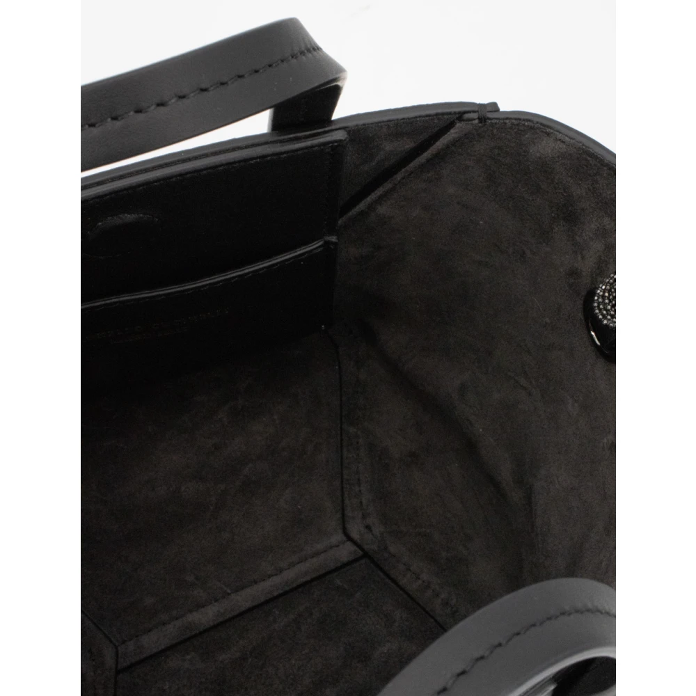BRUNELLO CUCINELLI Zachte leren handtas met juweelborduursels Black Dames