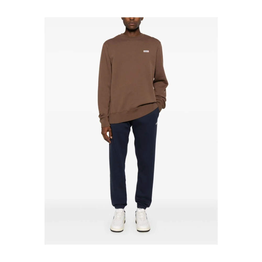 Autry Navy Blauw Katoenen Sportieve Broek Blue Heren