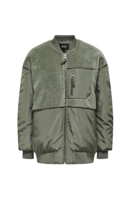bomber-en-melange-polaire-vert