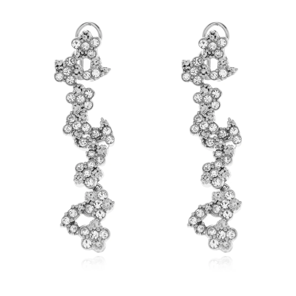 Jil Sander Women's Gray Brass Earrings