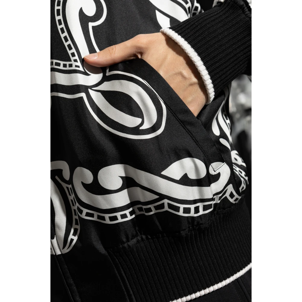 Dolce & Gabbana Zijden bomberjack Black Heren
