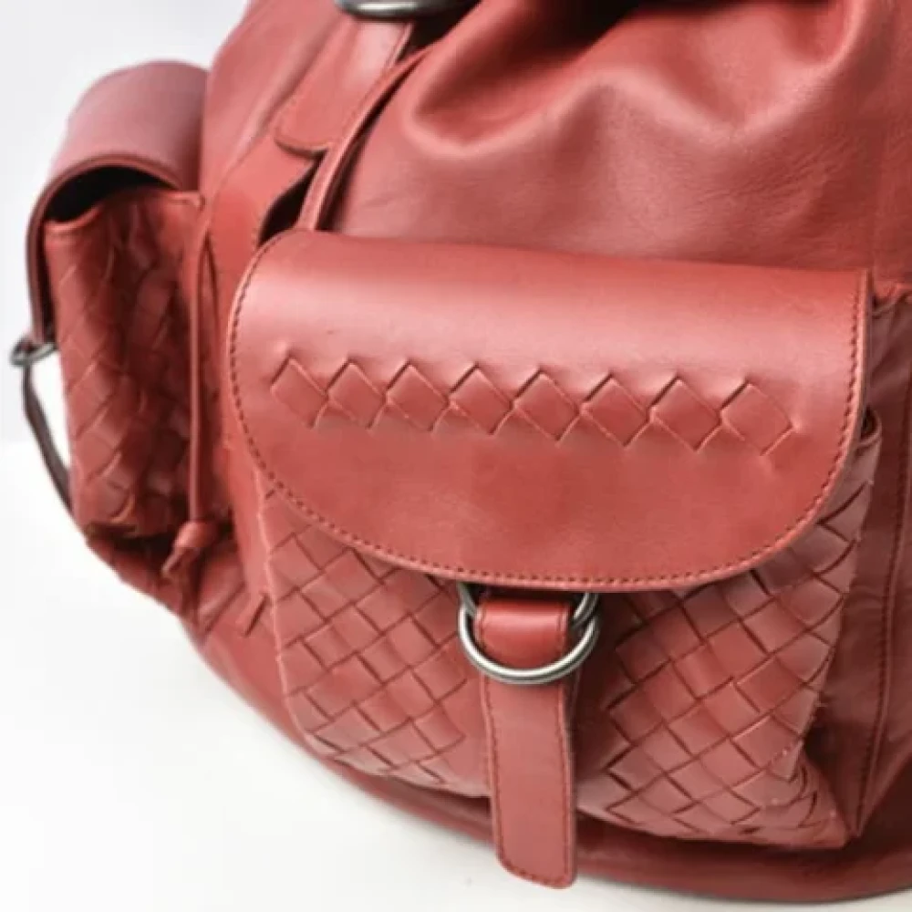 Bottega Veneta Vintage Pre-owned Fabric backpacks Pink Dames