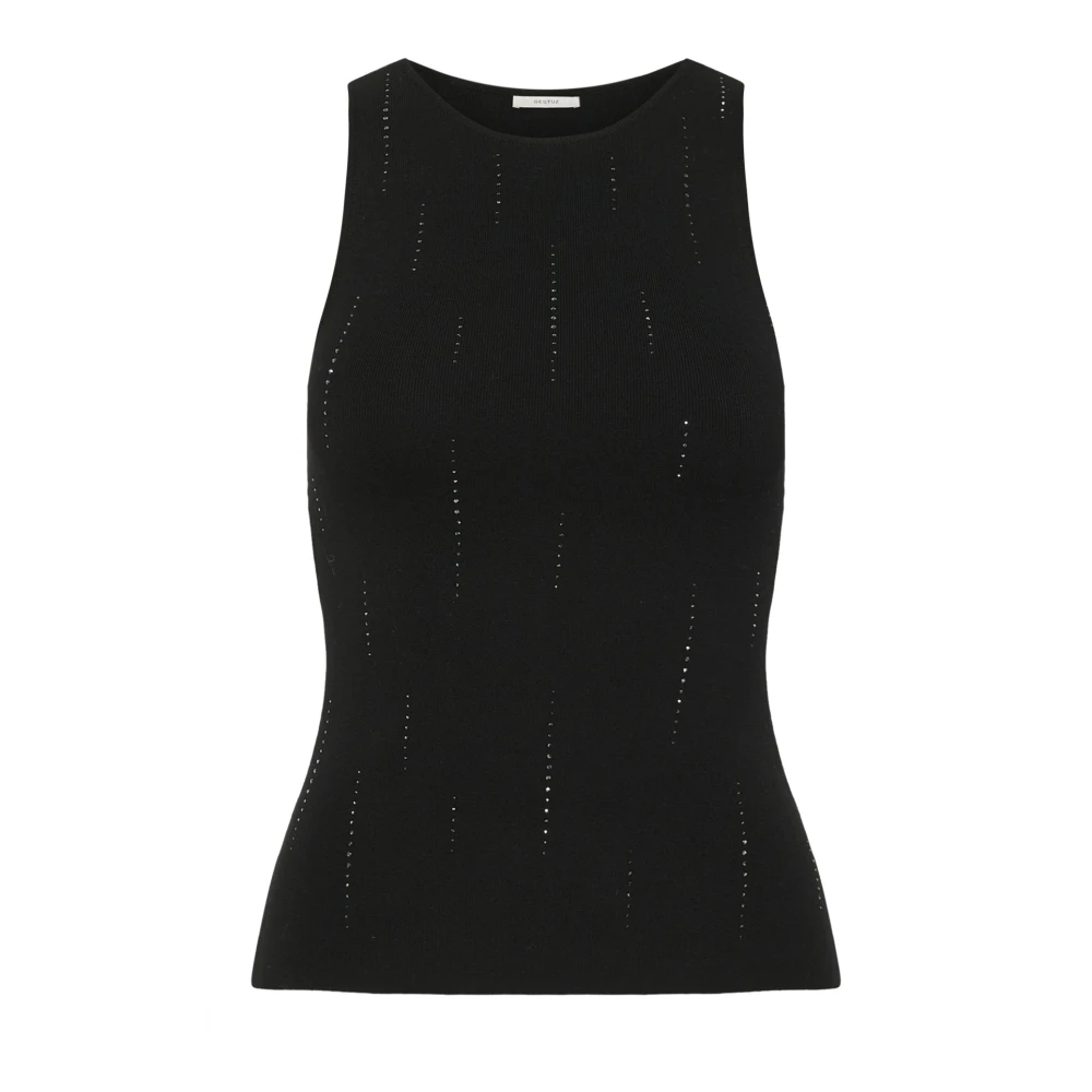Gestuz Donna Nero Sleeveless Tops